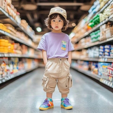 我去逛街帶孩子周末過得很開心！