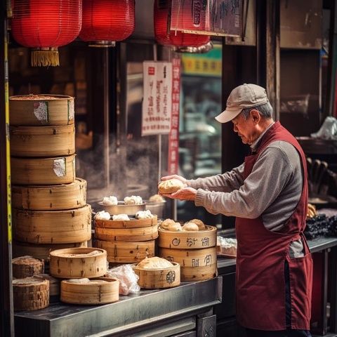 石泉老街美食：鬼谷子臘肉、鼓氣饃和水煎包