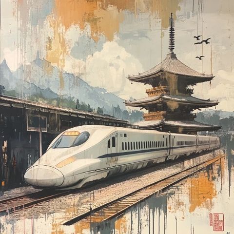 第三天的日本自由行，游客從金澤火車站乘坐新干線前往高山，欣賞了白天的鼓門和噴泉