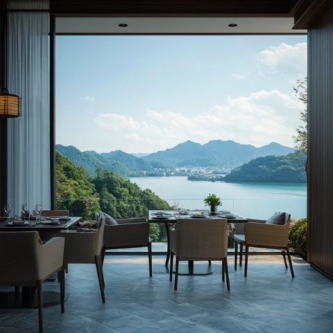 水天一色，滴水湖畔的藝術(shù)感滿滿攝影博物館餐廳