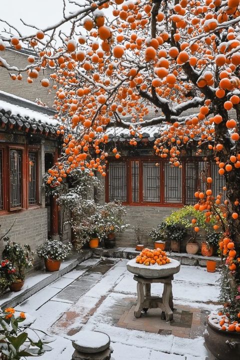 八達(dá)嶺南坡的安靜小村莊，品嘗著美食和溫暖