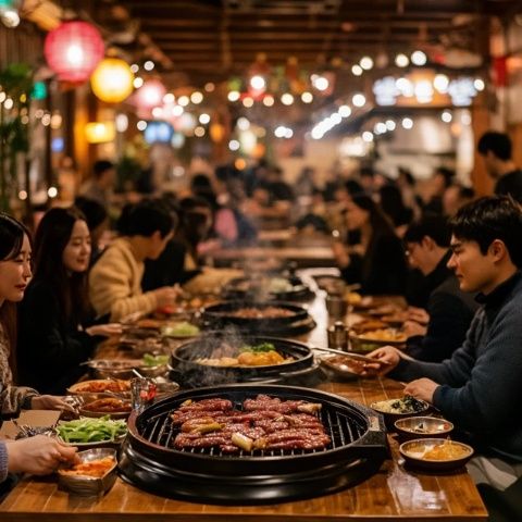 
三亞海棠灣網(wǎng)紅韓式烤肉盛宴：首爾街頭風味，盡享美味狂歡