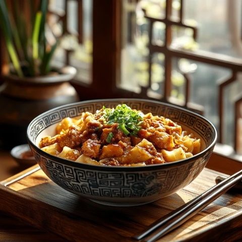 陜西特色美食：南七饸饹，媲美洛川菜拌面