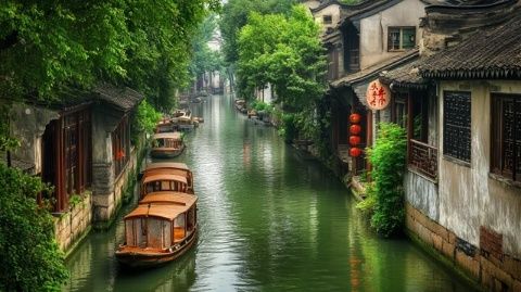 在甪直古鎮(zhèn)品嘗特色蹄膀，感受蘇州的柔情歲月
