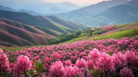早安，云南元謀送自己一朵花送自己一朵花