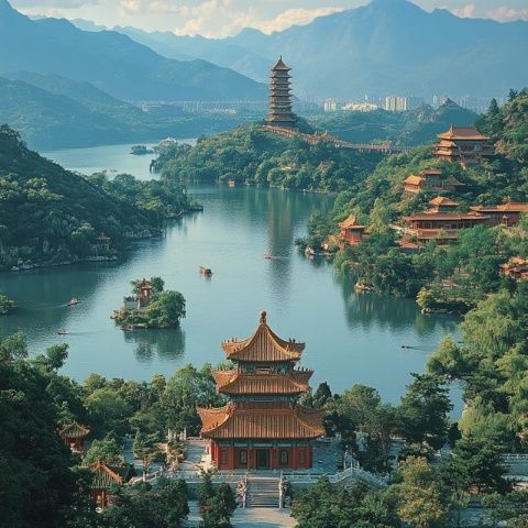 走進頤和園，遨游四大部洲