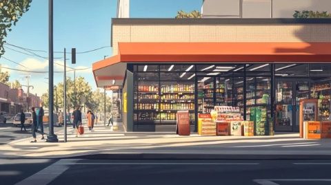 前一個月，我家小區(qū)門口新開了一家某縣小吃店
