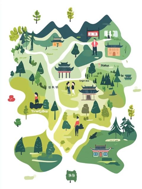 想去棋盤山關(guān)東影視城看燈會(huì)的朋友們，這張地圖一定要收藏哦！