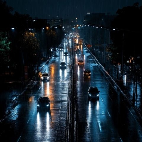 高速公路上突降狂風(fēng)暴雨，我開著雙閃燈、打起12分精神在高速公路上艱難龜行；那一年，我們和小弟兩家自駕去順德游玩。