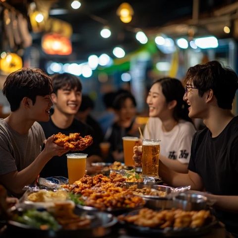 國(guó)貿(mào)美食街：樂趣和音樂之都