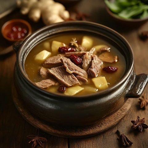 高湯拌勻肉餡至有彈性，制作美味紅燒肉步驟詳解