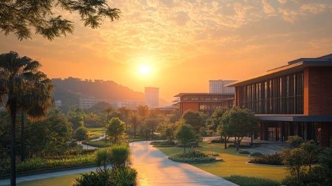 東莞長(zhǎng)安蓮花山下高爾夫私人度假酒店享自然美景