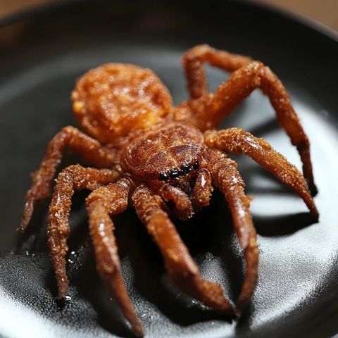 油炸蜘蛛擺在面前你會吃嗎？揭秘世界驚奇美食文化