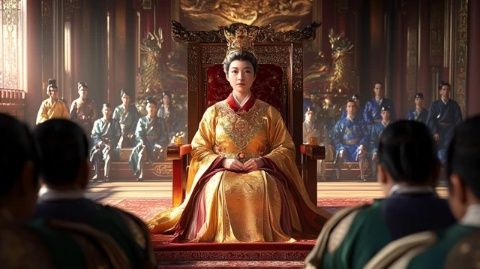 穿超豪華唐裝坐龍椅自稱(chēng)楊貴妃，女子行為太迷惑！