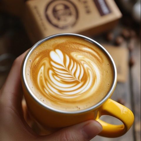 上海Peets Coffee：經(jīng)典拿鐵配華夫餅的完美組合