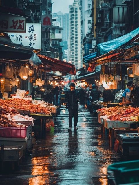 漫步青島臺西緯四路早市，海鮮市場探秘記