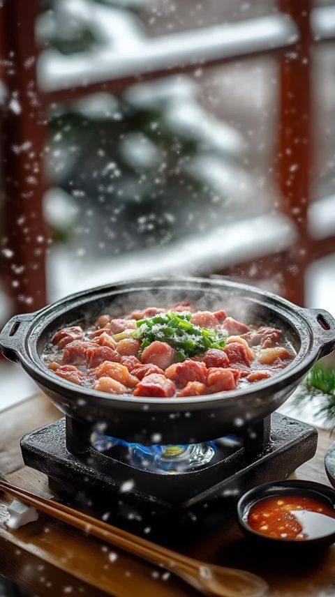 
四道口路口東北磁器銅鍋涮肉：近在咫尺的美味羊肉盛宴