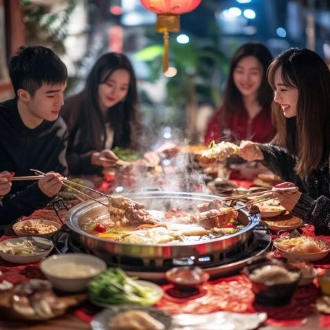 春節(jié)臨近，年味正濃，團圓壩壩宴成為鄉(xiāng)村迎新春的主角,近日