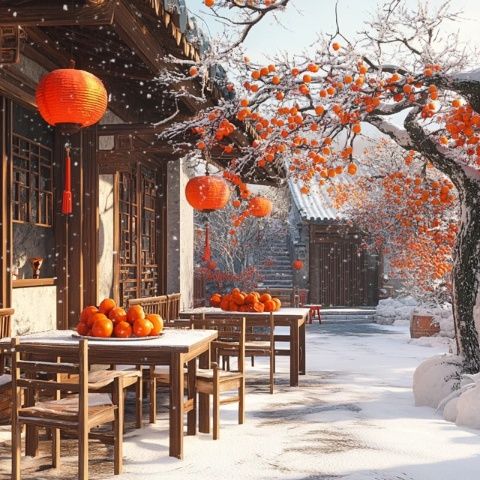 京城胡同新年新亮點(diǎn)：五棵五彩毛衣大樹迎新春打卡熱