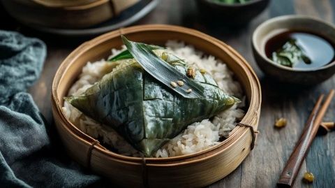 汕頭平哥匠心打造鮑魚粽：糯米香濃，五頭鮑魚鮮美半斤裝