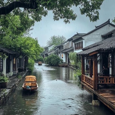 在蘆茨村我們邊走邊看邊拍，不知不覺就走到了沿河街道的盡頭，一路都是飯店