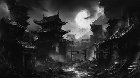 在一個細(xì)雨綿綿的清晨，我踏入了丹巴縣散拉科村，仿佛走進了一幅水墨畫卷