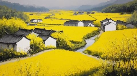 臨滄博尚鎮(zhèn)油菜花海美景不容錯過