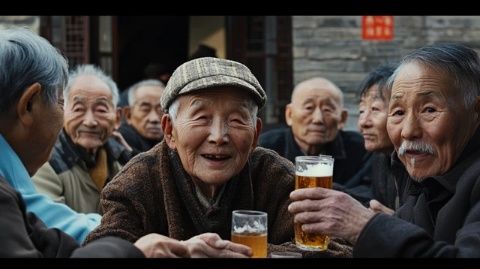 四位80歲臺灣老鄉(xiāng)在江西南昌品嘗美食和濃香酒的溫馨時刻