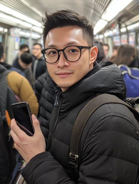 今天回到深圳，感覺(jué)人潮洶涌,地鐵里人擠成一團(tuán)