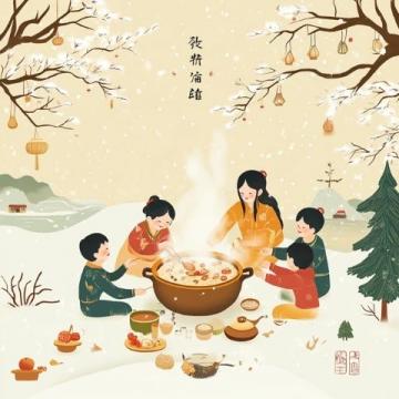 臘八節(jié)喝粥迎新歲，臘梅香里話團(tuán)圓