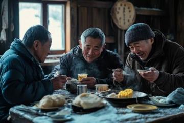 夜宴五里河，三人一張桌！