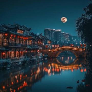 盤龍江夜游升燈光級改造！昆明又多了一個好玩的地方