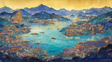 白沙河上的蛟龍入海與花開盛世