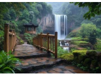 米東區(qū)獨山子村網(wǎng)紅打卡地，獨特的小瀑布在何處？
