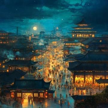 位置與環(huán)境夜晚的漕河涇，燈火闌珊，而在這片繁華之中