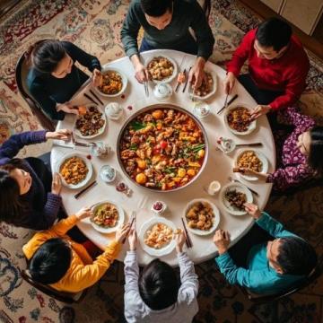 陜西、甘肅、河南一帶，過(guò)年桌上涼菜先登場(chǎng)，而且數(shù)量不少，這可讓不少人犯嘀咕
