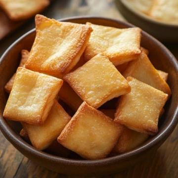 正在油炸豆腐，現(xiàn)做現(xiàn)賣,家鄉(xiāng)的豆腐就是好，炸的洞都有了，起泡泡了，金黃金黃的