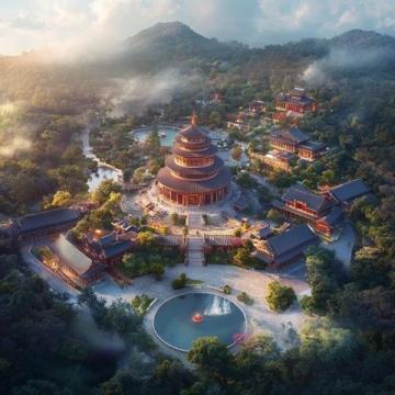 廣州周邊游丨清遠(yuǎn)交界之間，依山而建的歐式城堡酒店
