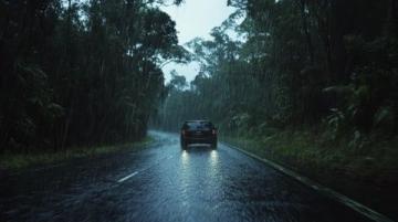 梅雨時節(jié)，雨水稀里嘩啦下個不停，車行雨中，又是另外一番風(fēng)景……