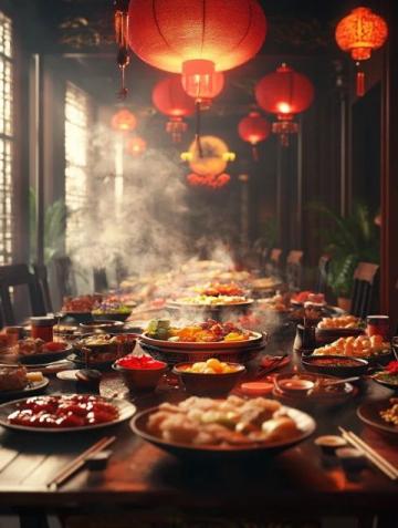 春節(jié)是中國最重要的傳統(tǒng)節(jié)日，美食是慶祝這一節(jié)日不可或缺的一部分