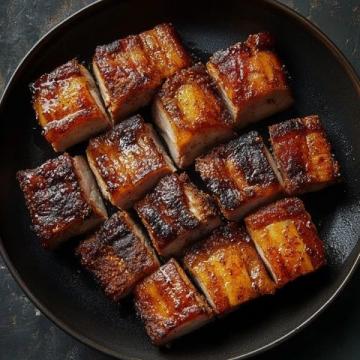 中式經(jīng)典：香煎五花肉，別名走油肉或燒白肉，風(fēng)味獨特的美食體驗