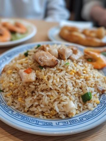 揚(yáng)州炒飯是一道具有悠久歷史的中國(guó)傳統(tǒng)美食