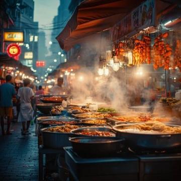 開封夜市是中國(guó)著名的美食聚集地，以其豐富多樣的小吃聞名
