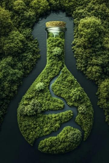 百態(tài)人生:歲月流動(dòng)中的浮萍與蜿蜒河