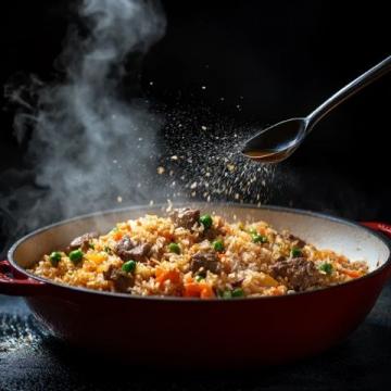 新疆特色抓飯：羊肉胡蘿卜燜飯，家常做法詳細步驟