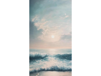 西太平洋上空的金黃色夕陽(yáng)