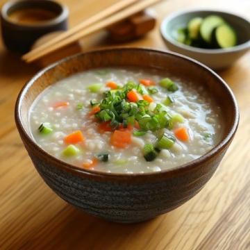 粥里的用料不是很多一般般，兩人份夠三個(gè)人喝的，味道也不是很正宗鮮美的那種