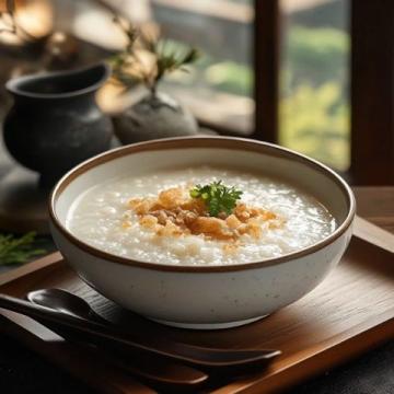 粥里的用料不是很多一般般，兩人份夠三個(gè)人喝的，味道也不是很正宗鮮美的那種