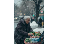 62歲老漢哈爾濱零下27度冰點(diǎn)擺攤賣活珠子與烤腸求生