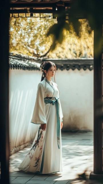 周末漫步：身著漢服的回族青年歡樂游